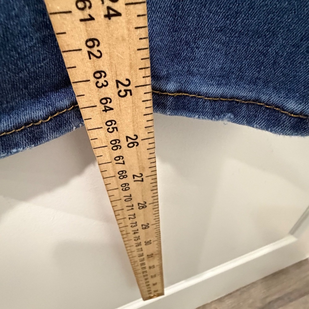 Free People Womens Skinny Jeans Distressed Ripped Knee Blue Size 27 - Picture 14 of 15